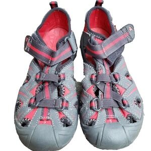 Hydro Hiker Walking Water  Sandals Gray Red Boys Youth  Size 3M‎ EUC